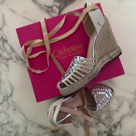 Catherine Malandrino Shoes Size W 8.5 - Wedge Sandal - Picture 2 of 2